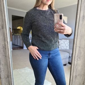 Divided Grey & Silver Long Sleeve Blouse